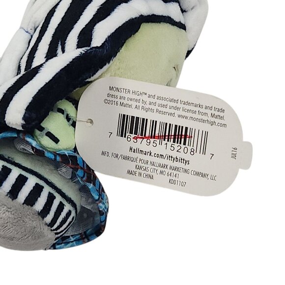 Hallmark Itty Bittys Monster High Frankie Stein Bean Bag Plush Ltd Ed NWT - Picture 2 of 8